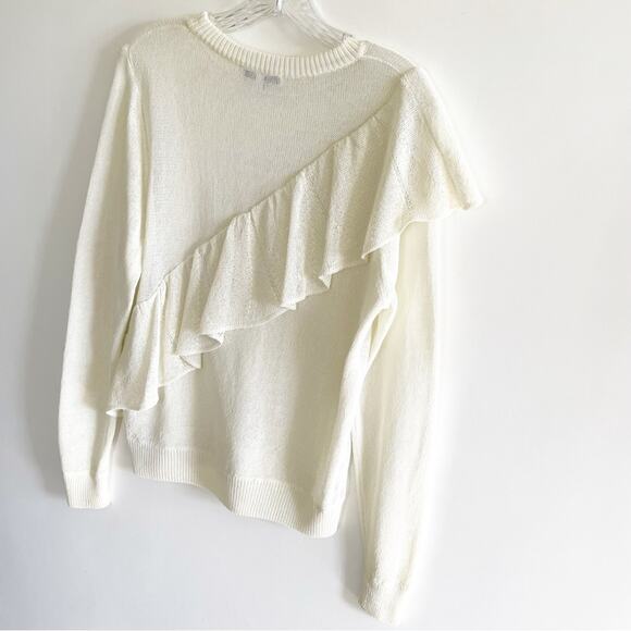 IRO Raja Ecru Ruffle Sweater - Picture 6 of 9